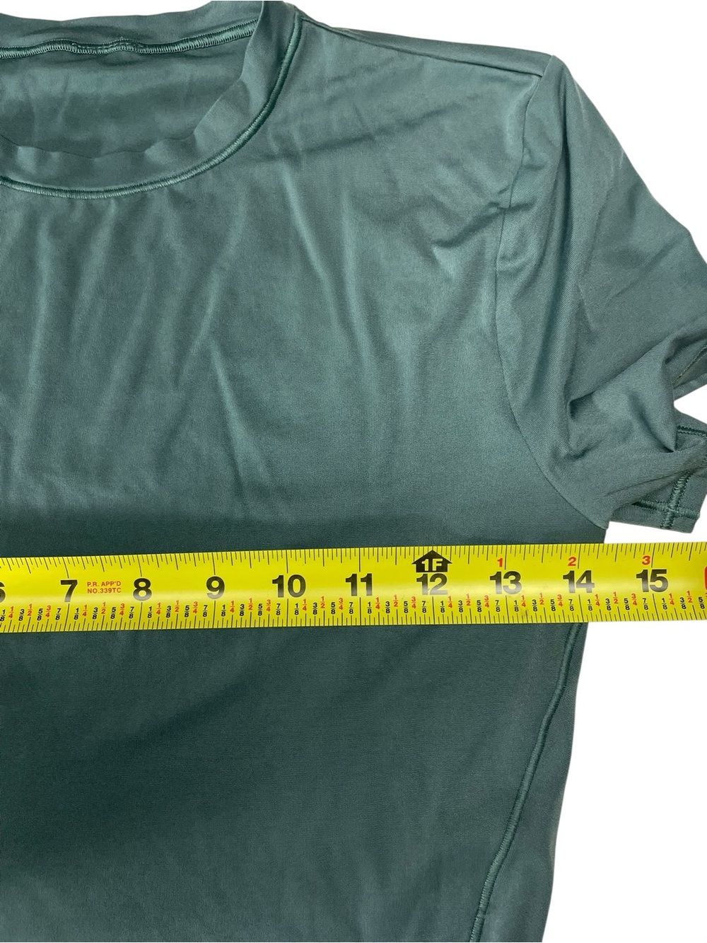 Lululemon Wundermost Ultra-Soft Nulu Crewneck Cropped T-Shirt Size XS Forest - Picture 8 of 9